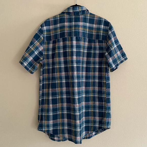Royal Robbins plaid button up hemp shirt - Picture 2 of 7